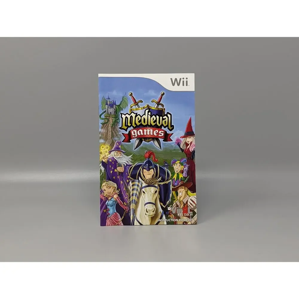 Medieval Games Nintendo Wii Replacement Case & Manual Only No Game